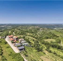 4 Bedroom Luxury Villa Retreat with Heated Infinity Pool near Buje, Sleeps 8-10